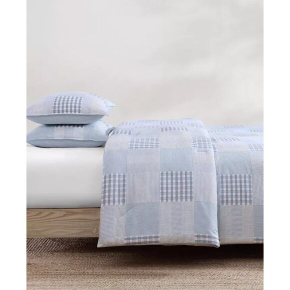 Tommy Hilfiger Hamptons Patchwork 3-Pc King Cotton Comforter Set MSRP $170 - Picture 4 of 6